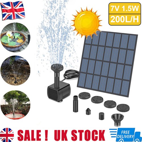 Solar pond pump power fountain - pond,