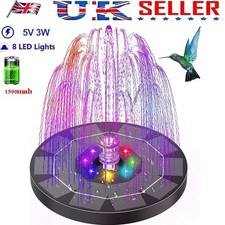 Solar Panel Powered Fountain